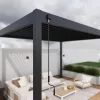 Rojaplast intro neo alumínium bioklimatikus pergola, szabadon álló 4 X 3 méteres - szürke antracit