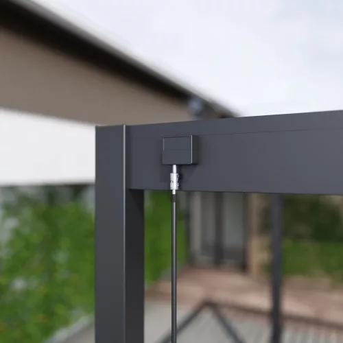 Rojaplast intro neo alumínium bioklimatikus pergola, szabadon álló 4 X 3 méteres - szürke antracit
