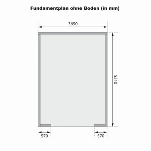 Karibu 38 mm-es fa garázs, nyeregtetős rönkház,  387 cm x 537 cm