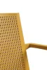 Rojaplast Grid műanyag kerti karfás szék, mustársárga