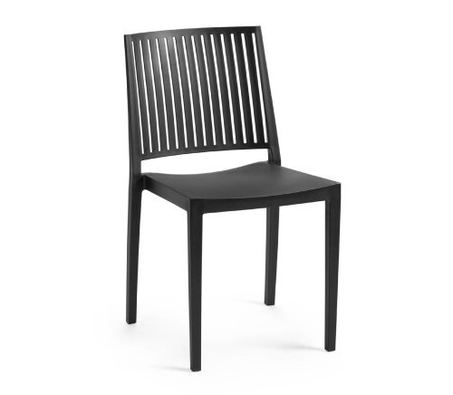 ROJAPLAST Bars műanyag kerti szék, fekete
