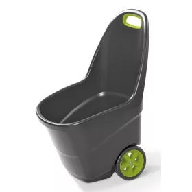   Keter Easy go XL műanyag kerti kocsi, talicska - grafit/zöld - 62 L