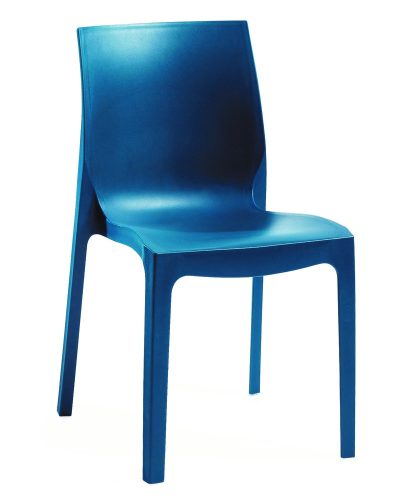ROJAPLAST Emma műanyag szék, metálkék
