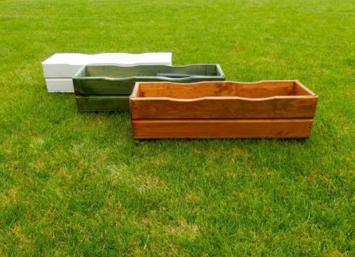 Rojaplast fenyőfából készült virágláda 64 cm - barna