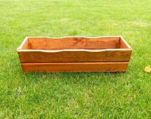 Rojaplast fenyőfából készült virágláda 64 cm - barna