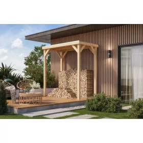   Karibu Cubeco 1. Fa kerti pavilon / modern kerti pavilon 231 cm x 124,5 cm