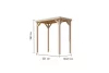 Karibu Cubeco 1. Fa kerti pavilon / modern kerti pavilon 231 cm x 124,5 cm