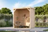 Karibu Cubeco 1. Fa kerti pavilon / modern kerti pavilon 231 cm x 124,5 cm