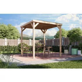   Karibu Cubeco 2. Fa kerti pavilon / modern kerti pavilon 231 cm x 231 cm