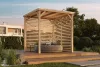 Karibu Cubeco 2. Fa kerti pavilon / modern kerti pavilon 231 cm x 231 cm