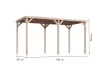Karibu Cubeco 3. Fa kerti pavilon szett / modern kerti pavilon praktikus bővítéssel 453 cm x 231 cm