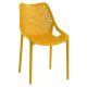ROJAPLAST Bilros műanyag kerti szék, mustársárga