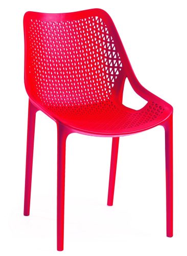 ROJAPLAST Bilros műanyag kerti szék, piros