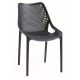 ROJAPLAST Bilros műanyag kerti szék, fekete