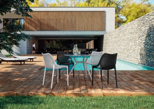 Rojaplast Bilros műanyag kerti szék, fekete