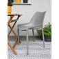 Rojaplast Bilros műanyag kerti szék, szürke