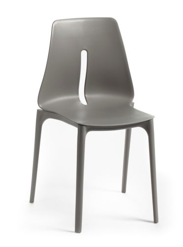 ROJAPLAST Oblong műanyag kerti szék, szürke