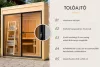 Karibu Miramar kültéri szaunaház előszobával 5 fő részére – kályha nélkül