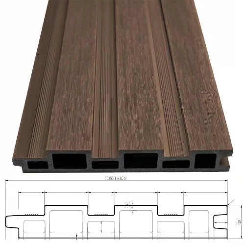 Rojaplast WPC Prestige WPC fali panel alumínium keretben kocsibeálló - pergolához - 5 méteres ( kiegészítő )