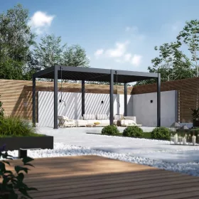   Rojaplast intro neo alumínium bioklimatikus pergola, szabadon álló - 5,3 X 3 méteres, szürke antracit