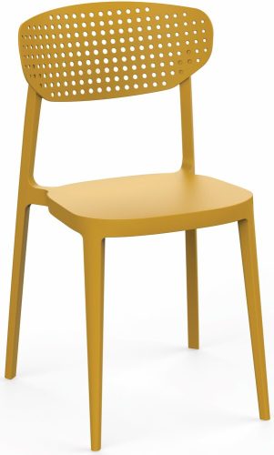 Rojaplast Aire műanyag kerti szék - Mustársárga