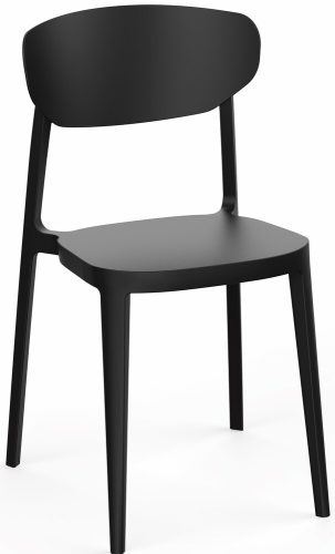 Rojaplast MARE műanyag kerti szék - fekete