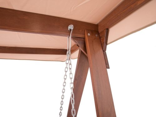 Rojaplast Adelaida fenyőfából készült, lehajtható kerti hintaágy, tópszínű