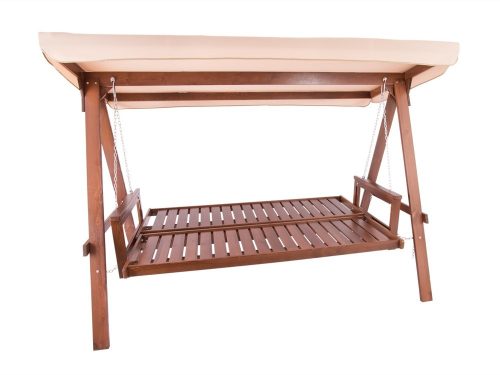 Rojaplast Adelaida fenyőfából készült, lehajtható kerti hintaágy, tópszínű