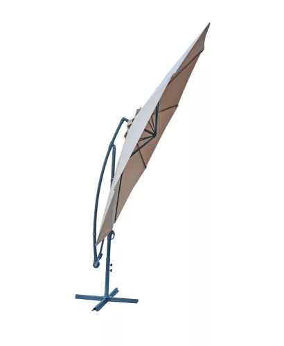 Rojaplast 8080 függő napernyő, hajtókarral - bézs - ø 350 cm