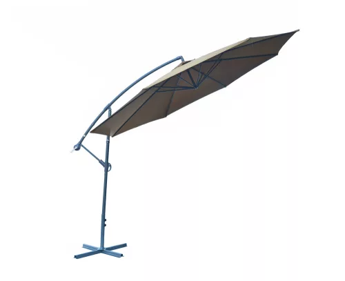 Rojaplast 8080 függő napernyő, hajtókarral - bézs - ø 350 cm