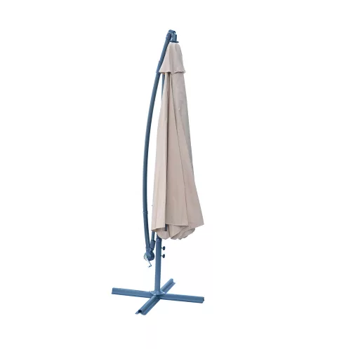 Rojaplast 8080 függő napernyő, hajtókarral - bézs - ø 350 cm