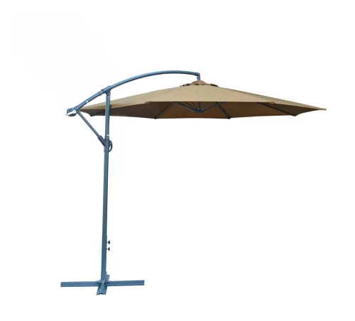 Rojaplast 8080 függő napernyő, hajtókarral - barna - ø 350 cm 