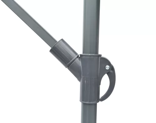 Rojaplast 8080 függő napernyő, hajtókarral - barna - ø 350 cm 