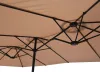 Rojaplast Double ZWU-307 napernyő, hajtókarral - bézs - 456 cm 