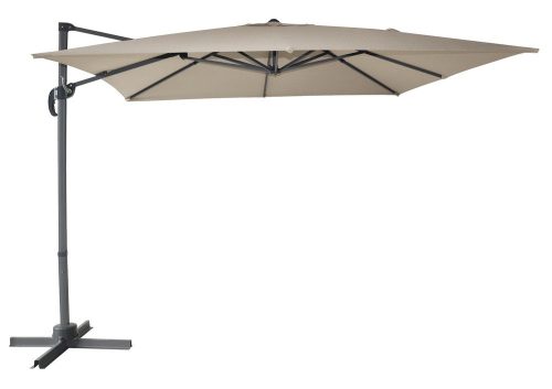 ROJAPLAST CANTIELVER függő napernyő, hajtókarral - bézs - 270 x 270 cm 