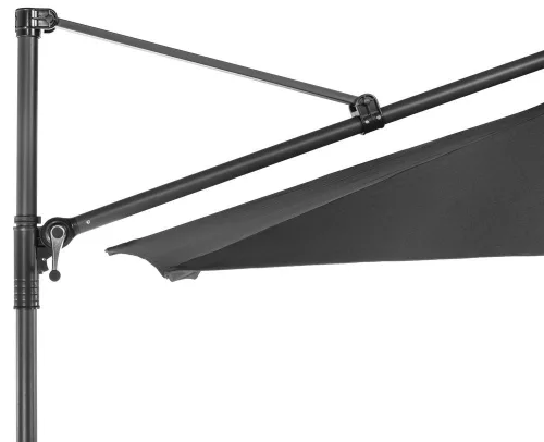 Rojaplast függő, alumínium napernyő talppal, szürke - ø 300 CM 