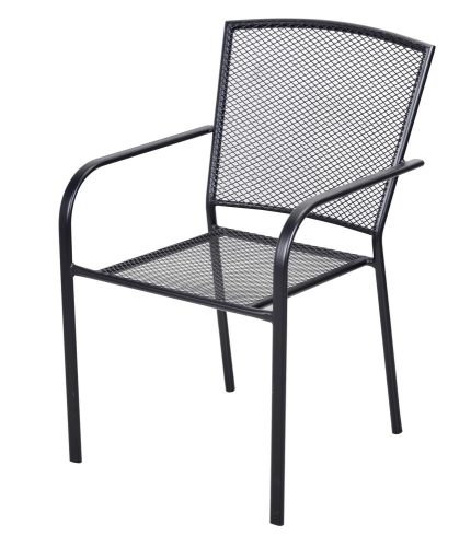 ROJAPLAST Zwmc-19 fém kerti szék - fekete