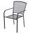 ROJAPLAST ZWMC-19 metalna vrtna stolica, 62 x 56,5 x 88 cm - crna