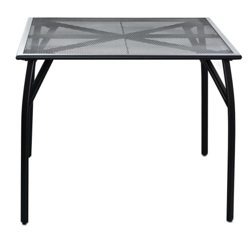 ROJAPLAST ZWMT-90 fém kerti asztal - fekete
