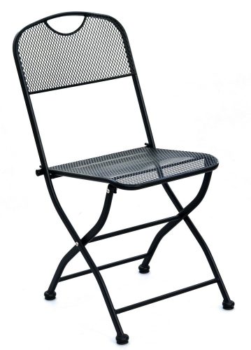 ROJAPLAST ZWMC-45 fém kerti összecsukható szék - fekete 
