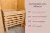 Karibu Ainur beltéri finn szauna 5 fő részére – kályha nélkül