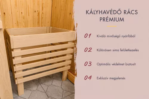 Karibu Ainur beltéri finn szauna 5 fő részére – kályha nélkül