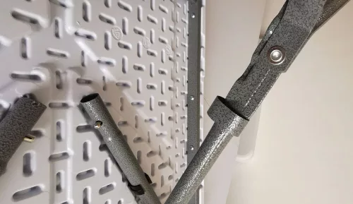 Rojaplast összecsukható, hordozható műanyag asztal, 120 cm - fehér 