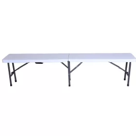   Rojaplast összecsukható, hordozható műanyag pad, 180 cm - fehér