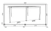 Rojaplast intro plus alumínium bioklimatikus pergola falhoz rögzíthető, 6 X 3 méteres - szürke antracit