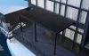Rojaplast intro plus alumínium bioklimatikus pergola falhoz rögzíthető, 6 X 3 méteres - szürke antracit