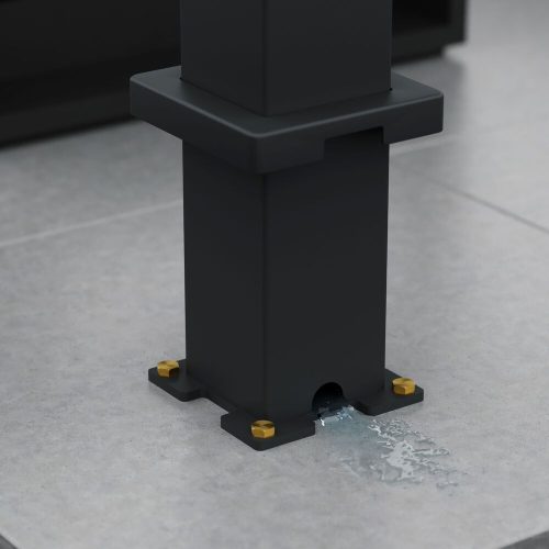 Rojaplast INTRO DUO bioklimatikus pergola 6×4 m – alumínium, falhoz rögzíthető, antracit színben