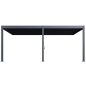   Rojaplast INTRO DUO bioklimatikus pergola 6×4 m – alumínium, falhoz rögzíthető, antracit színben