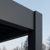 Rojaplast INTRO DUO bioklimatikus pergola 6×4 m – alumínium, falhoz rögzíthető, antracit színben