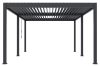 Rojaplast Intro Duo osztott tetős, bioklimatikus pergola, alumínium - szabadon álló - 6 x 4 méteres, szürke antracit